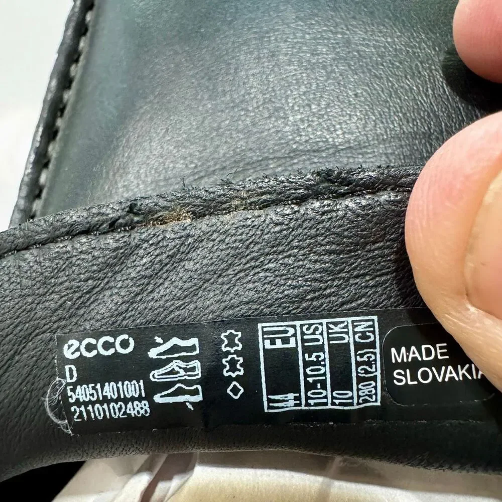Ecco S-Lite Black Slip On Loafers. Size 44/US10.5
